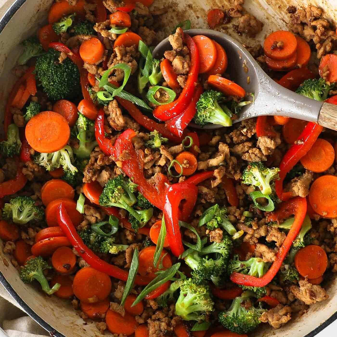 Minute Ground Chicken Stir Fry Real Simple Good