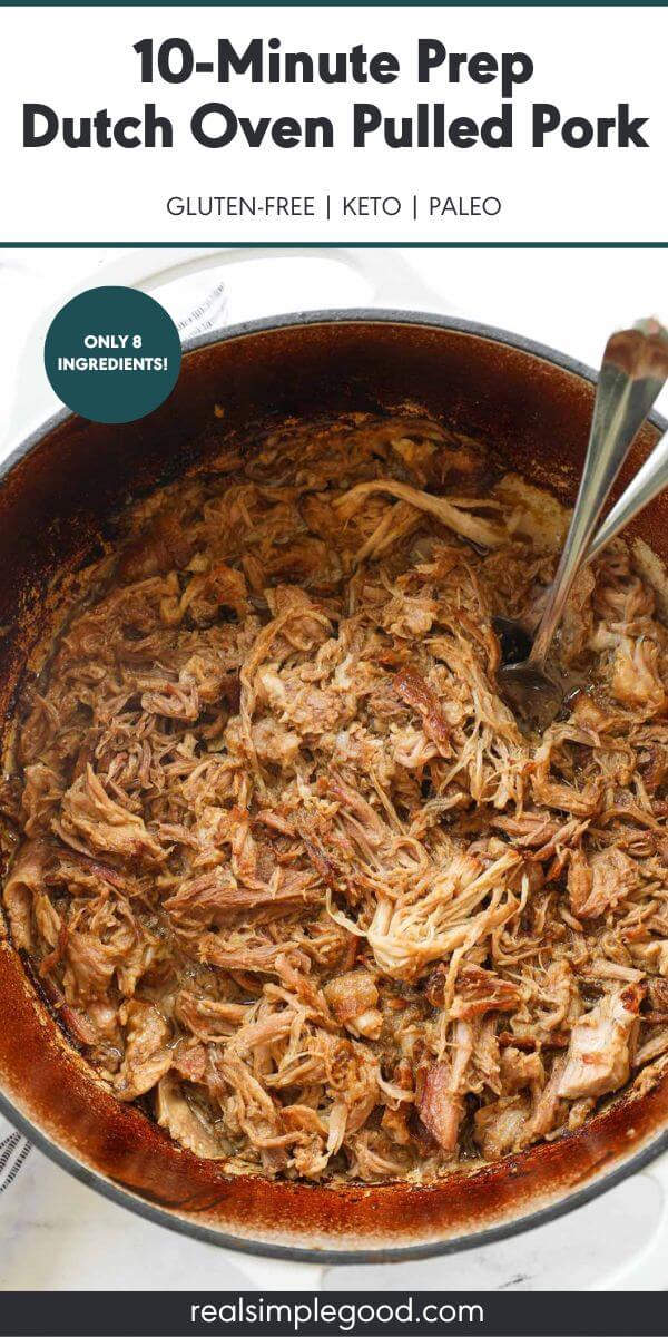 5-Minute Prep Dutch Oven Pulled Pork (Juicy & Tender!)