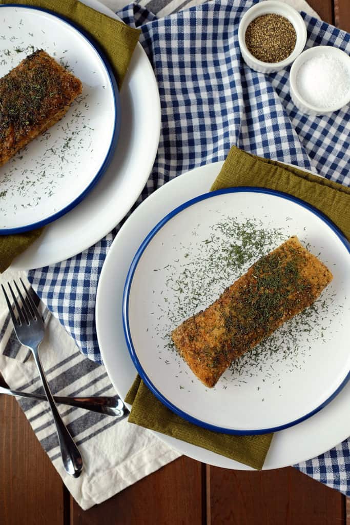 Buttery dill fried halibut