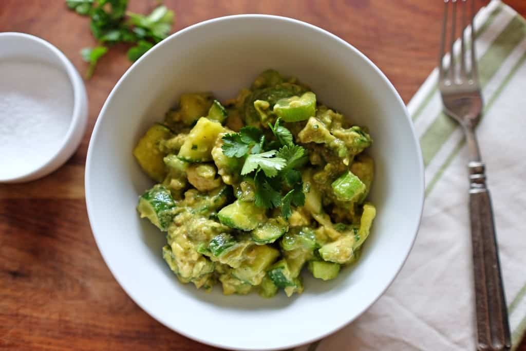 Crunchy Cucumber Avocado Salad