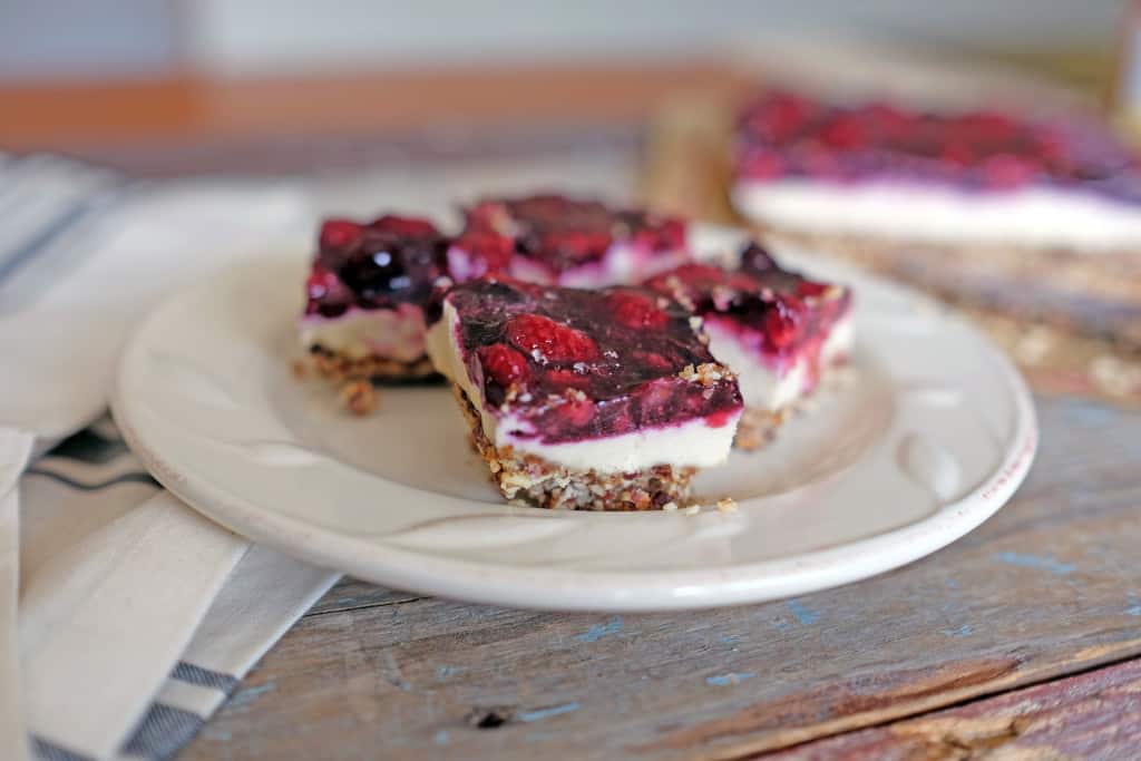 Berry lemon bars two