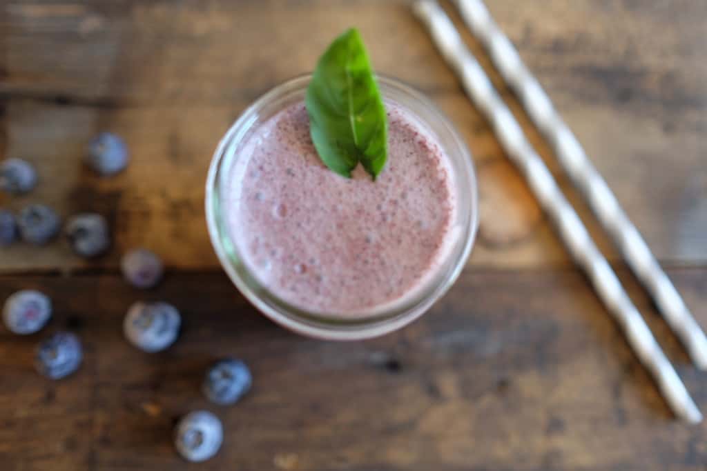 Blueberry Basil Smoothie