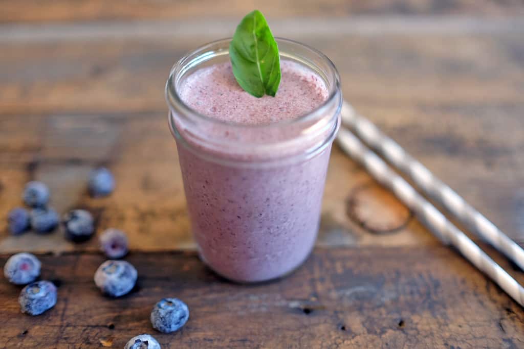 Blueberry Basil Smoothie