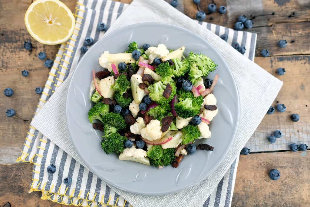 Broccoli cauliflower salad edited