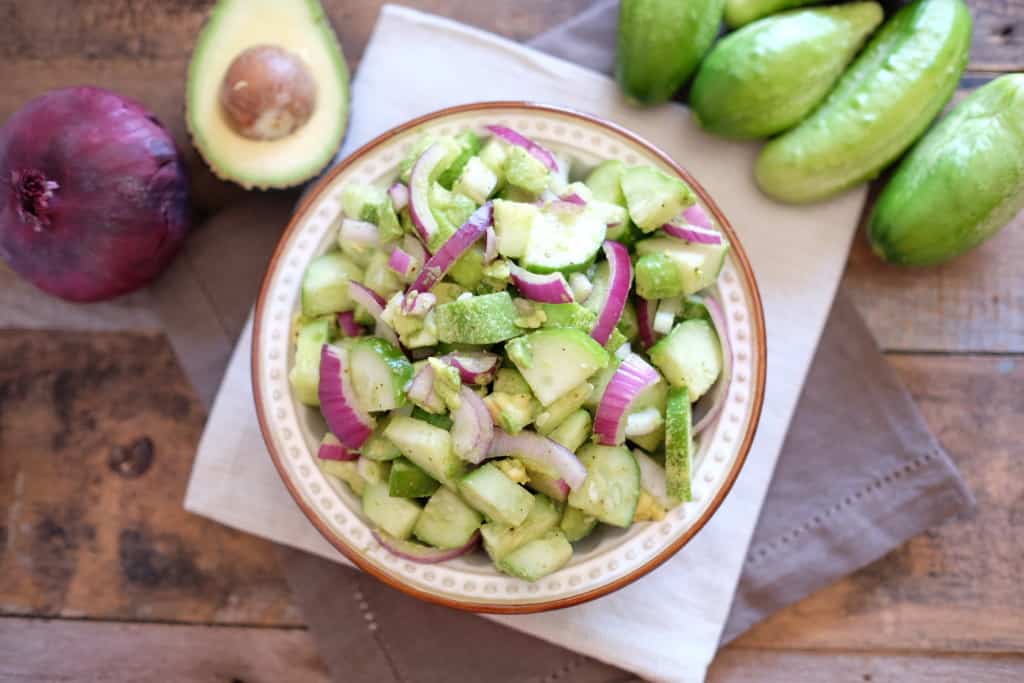 Keep it simple cucumber salad