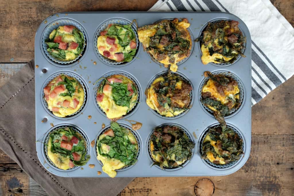 Paleo egg muffins in pan