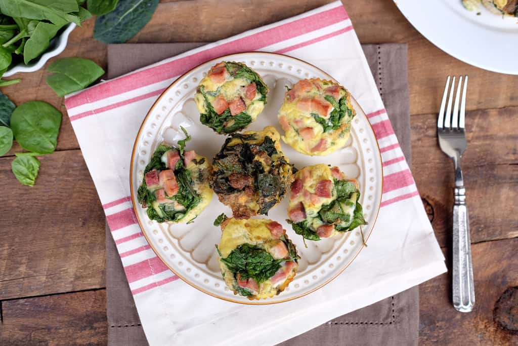 Paleo egg muffins plated