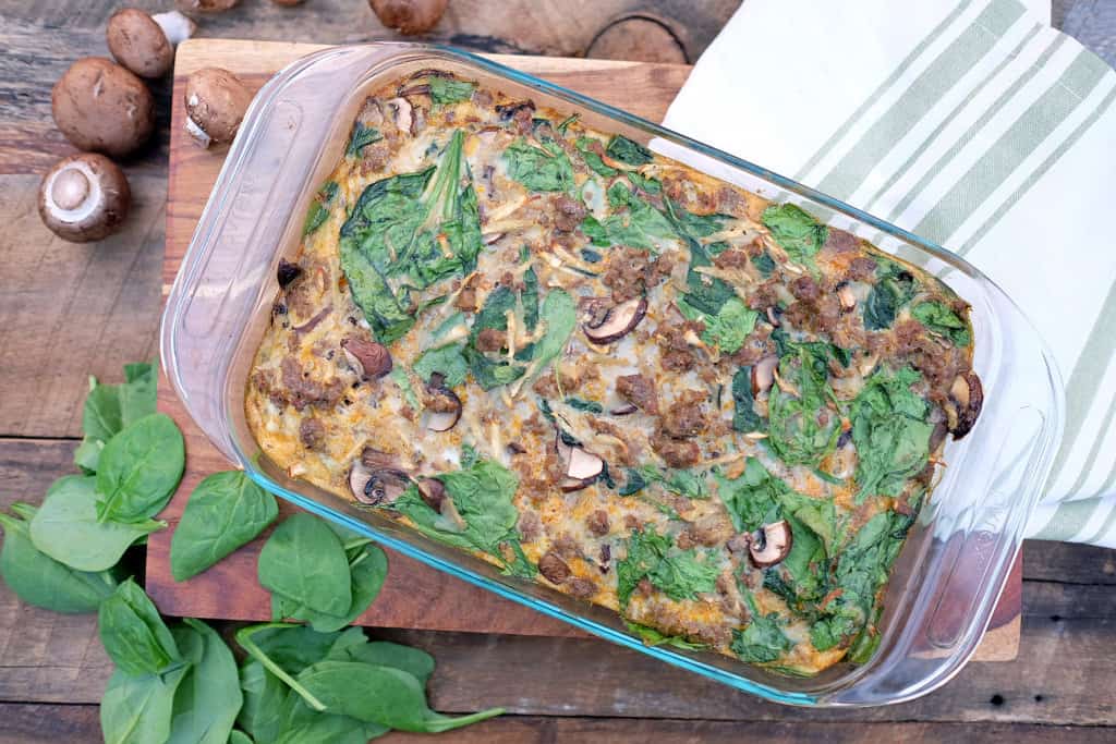 Sausage parsnip breakfast casserole