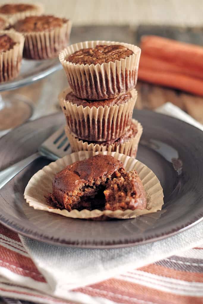 Paleo carrot cake muffins