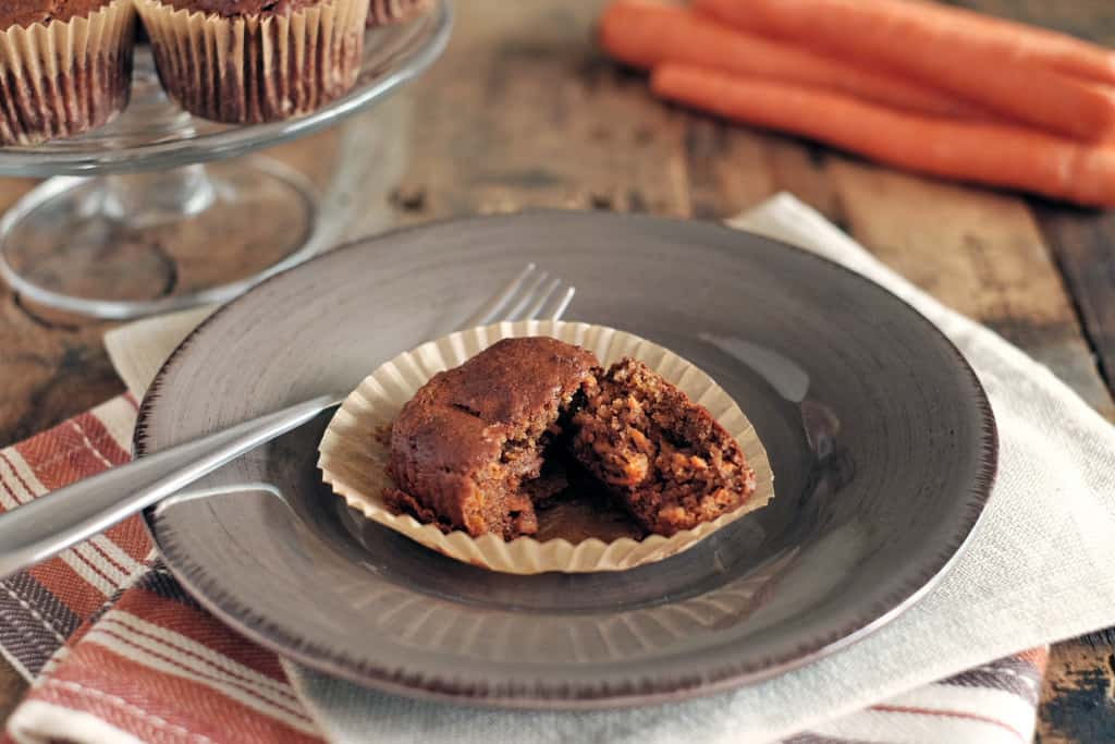 Paleo carrot cake muffins two