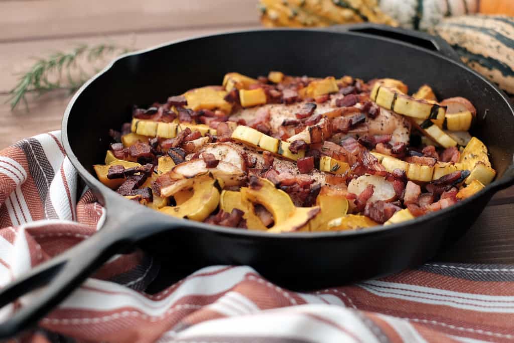 Pear and Squash Chicken Skillet