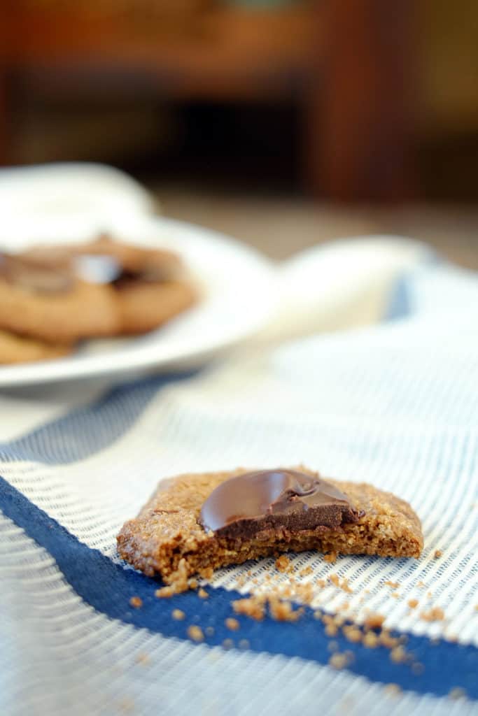 Hazelnut thumbprint cookies three