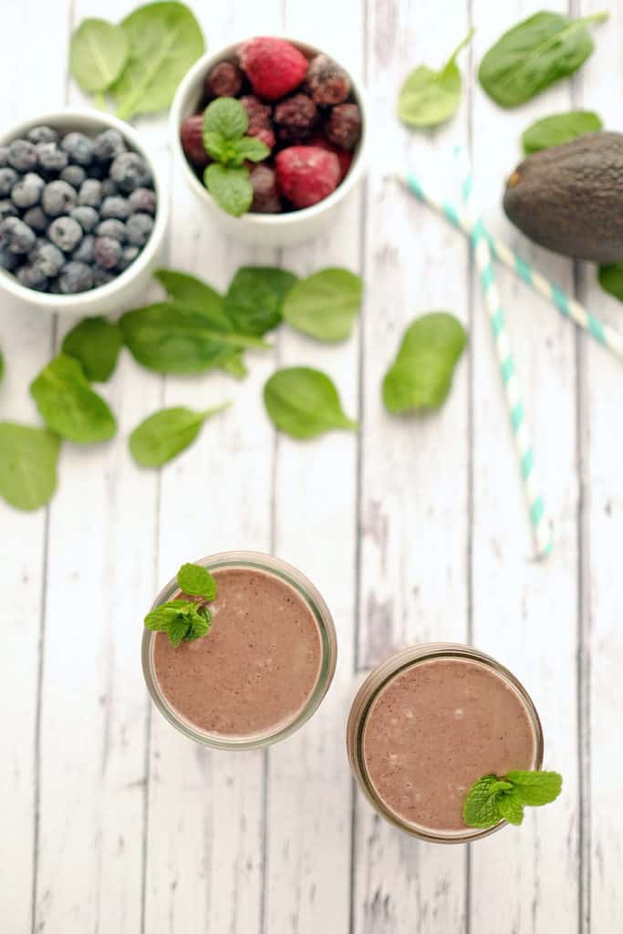 Mint-berry-breakfast-smoothie