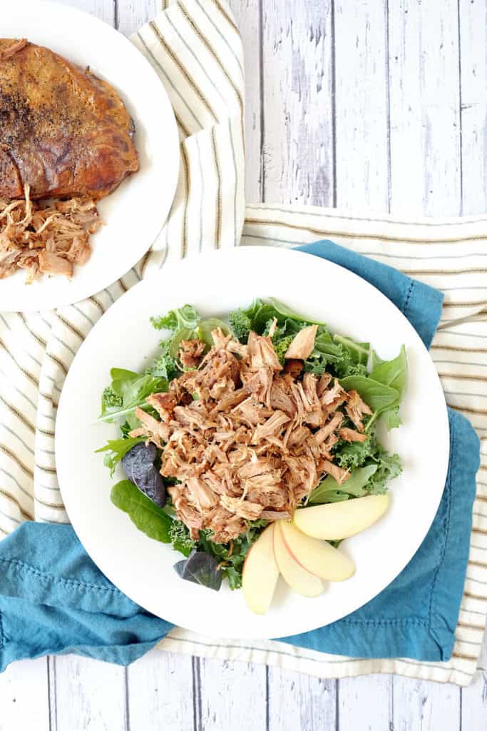 Crockpot honey balsamic pork chops two