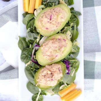 Chicken Salad Stuffed Avocados  Paleo  Whole30   Dairy Free  - 58