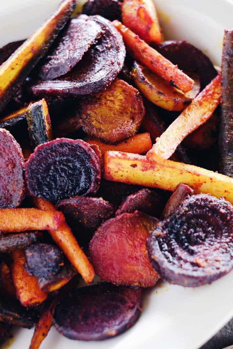 Turmeric Maple Roasted Beets and Carrots - 56