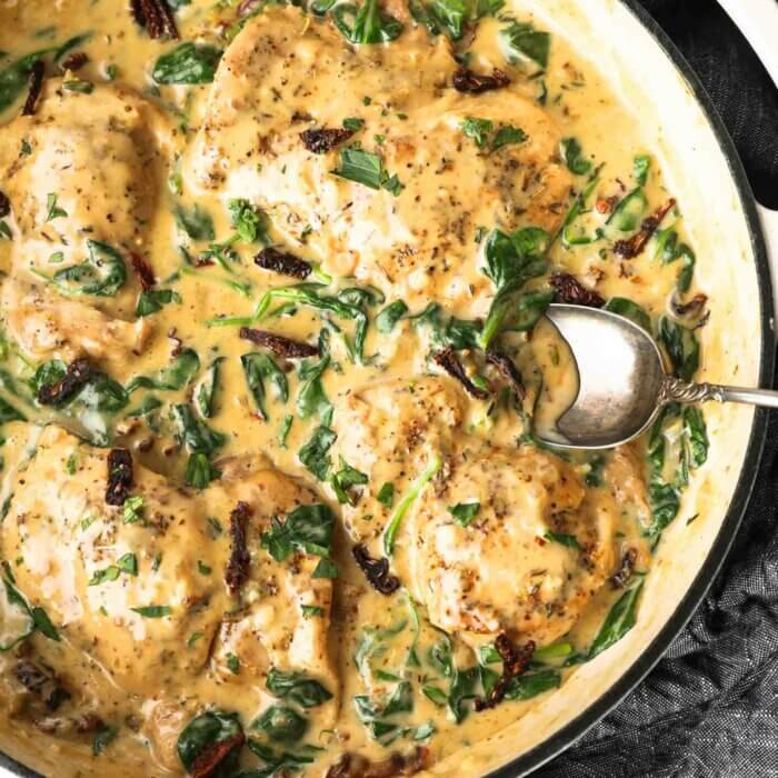 25-Minute Creamy Tuscan Chicken (No Dairy) - Real Simple Good