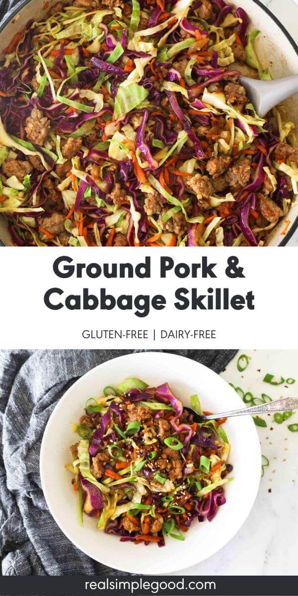 25-Minute Ground Pork and Cabbage Skillet