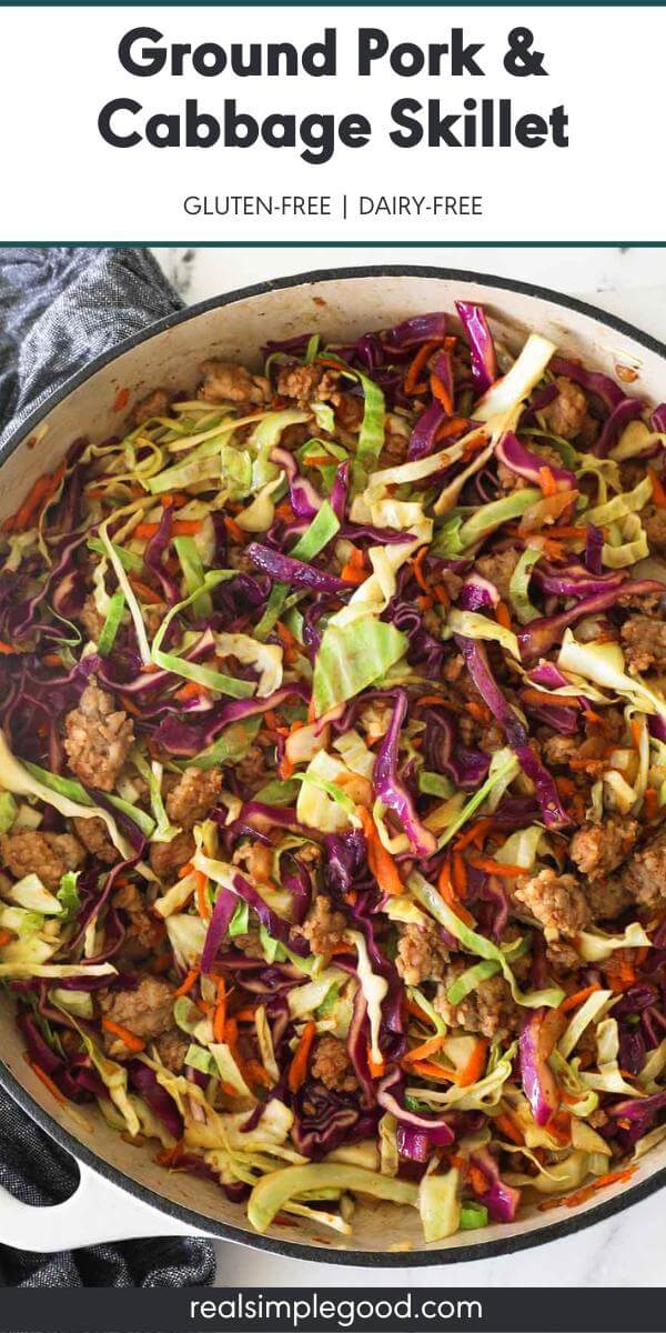 25-Minute Ground Pork and Cabbage Skillet