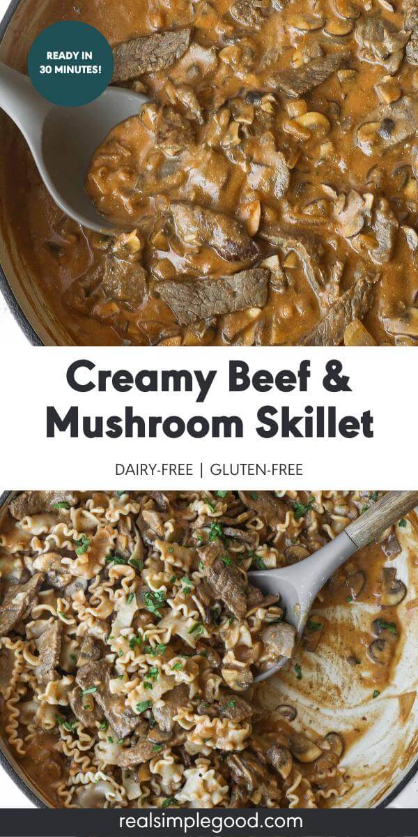 30-Minute Creamy Beef and Mushroom Skillet