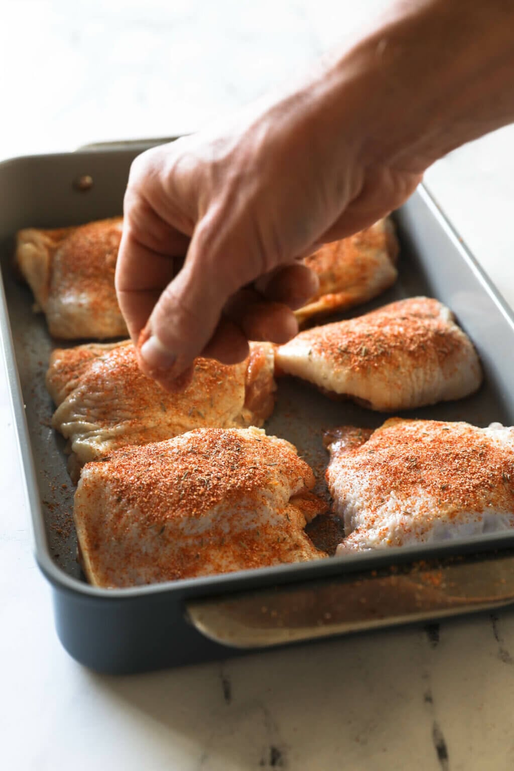 5-Ingredient (Super-Easy!) Oven Baked Bone-In Chicken Thighs - Real