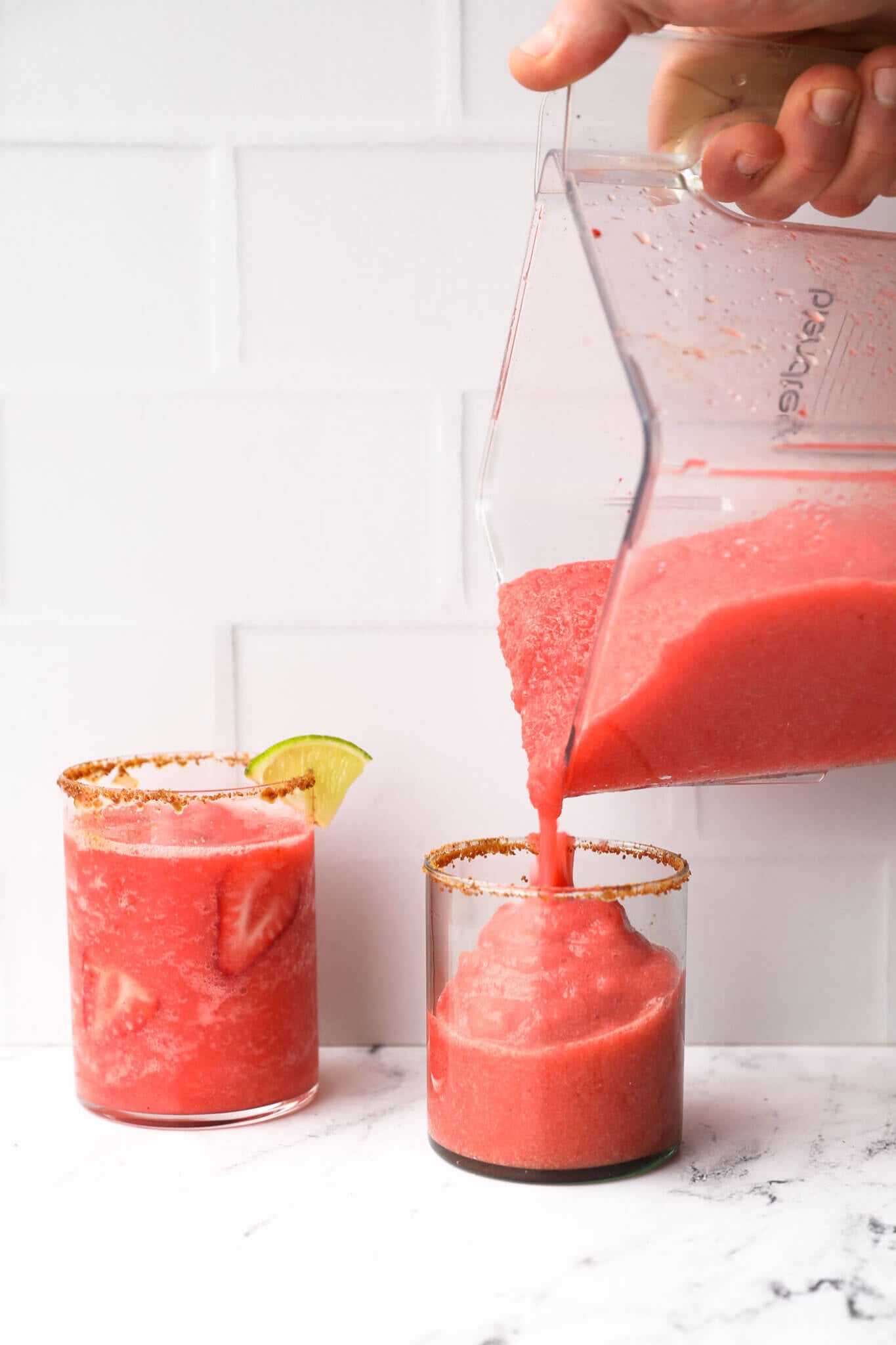 5Minute Frozen Strawberry Daiquiri Mocktail Real Simple Good