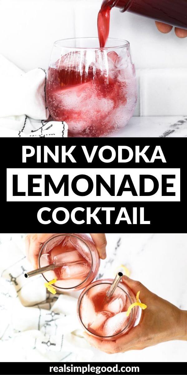 5-Minute Pink Vodka Lemonade Cocktail