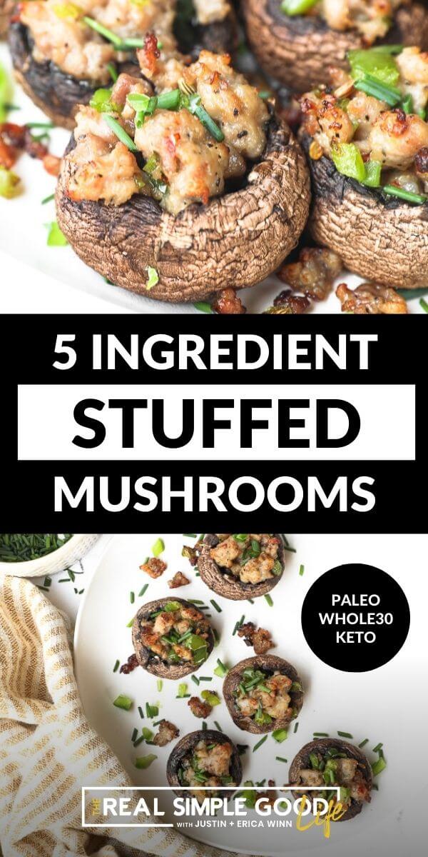 Easy 5 Ingredient Keto Stuffed Mushrooms - 58