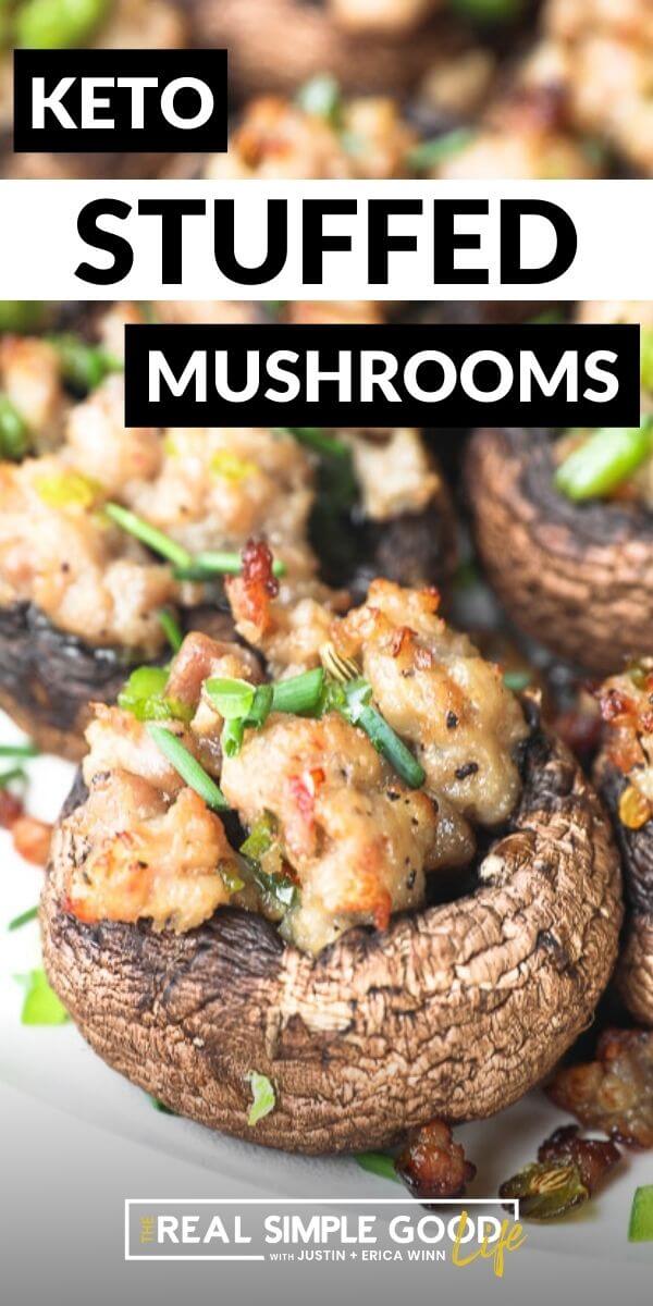 Easy 5-Ingredient Keto Stuffed Mushrooms