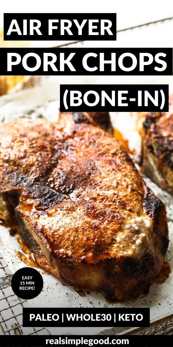 Juicy Air Fryer Bone In Pork Chops - 61