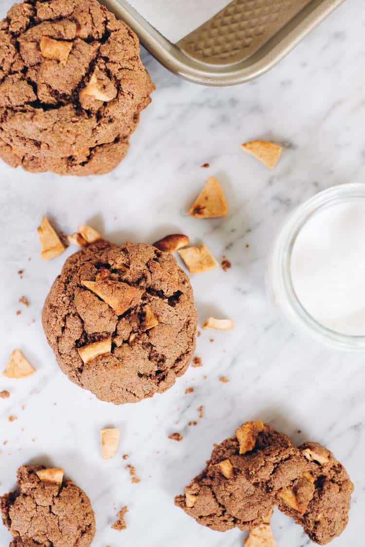 Moist and delicious, these Paleo Apple Cinnamon Cookies are an easy to make treat! They're sure to be a new favorite for your family! Paleo, Gluten Free, Dairy Free and Refined Sugar Free. | realsimplegood.com