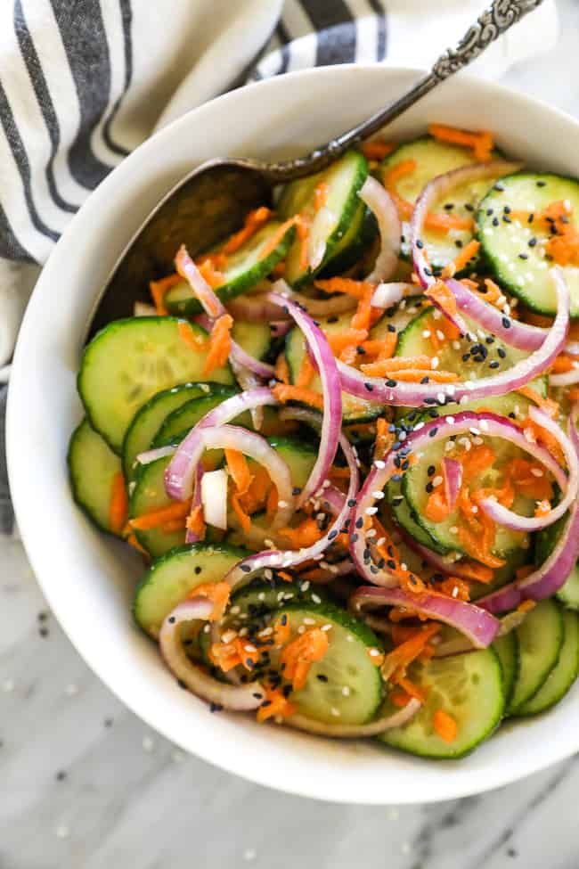 Asian Cucumber Salad  Paleo  Whole30   Keto  - 38