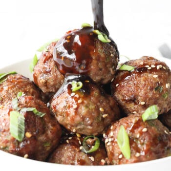 Sweet   Spicy Asian Inspired Pork Meatballs - 80