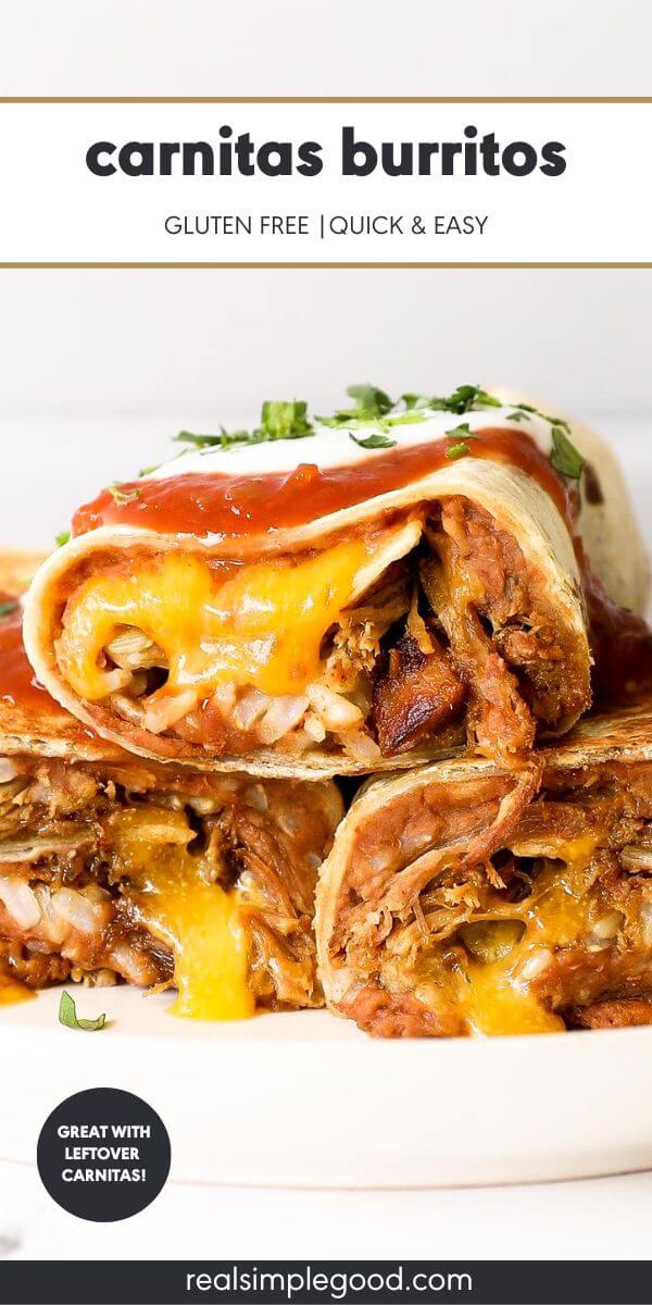 Easy  Cheesy   Baked Carnitas Burritos - 45