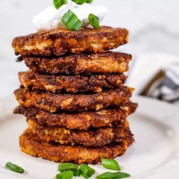 Cauliflower Fritters  Paleo  Whole30   Keto  - 32