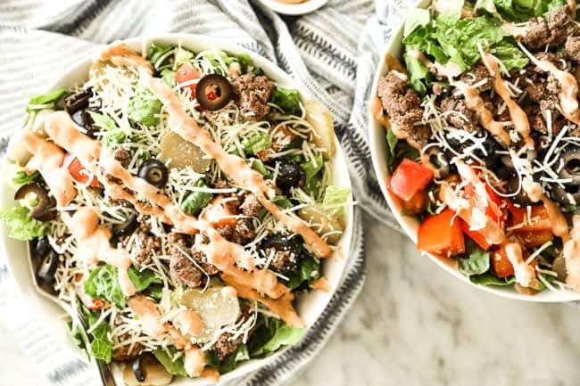 Cheeseburger Salad with Special Sauce  Paleo   Keto  - 56