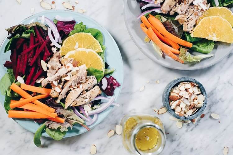 Chicken and Beet Salad with Orange  Paleo   Whole30  - 71