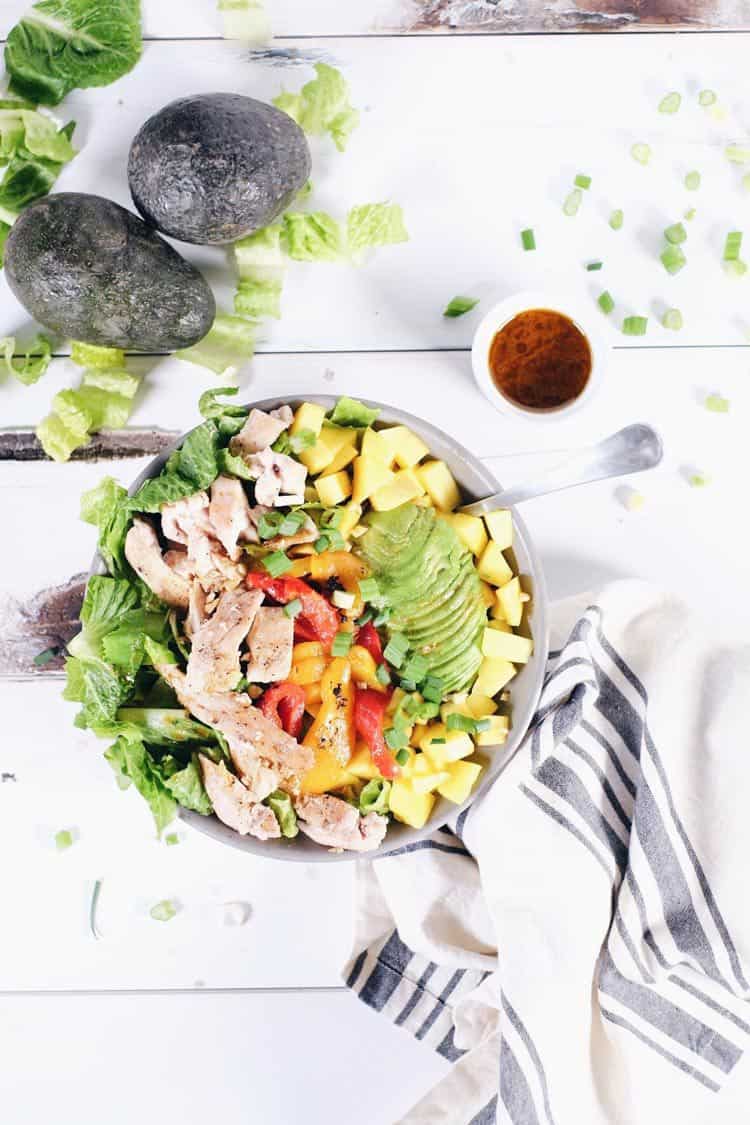 The struggle is real when it comes to getting stuck in a salad rut. This chili lime chicken salad will have you loving salads again! Paleo, Gluten-Free, Dairy-Free + Refined Sugar-Free. | realsimplegood.com