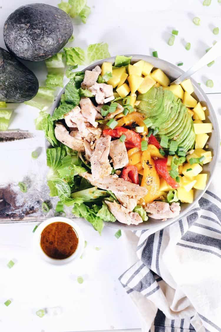 The struggle is real when it comes to getting stuck in a salad rut. This chili lime chicken salad will have you loving salads again! Paleo, Gluten-Free, Dairy-Free + Refined Sugar-Free. | realsimplegood.com