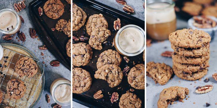 These Paleo chocolate chip pecan cookies are the perfect combo of salty and sweet, and easily a crowd pleaser! Gluten-Free + Dairy-Free. | realsimplegood.com