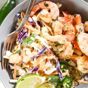 Cilantro Lime Shrimp Bowls  Paleo  Whole30   Keto  - 57