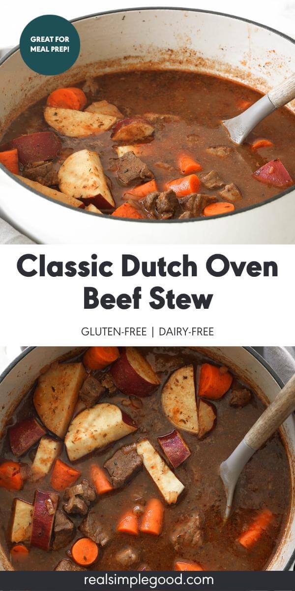 Classic, Old Fashioned Dutch Oven Beef Stew