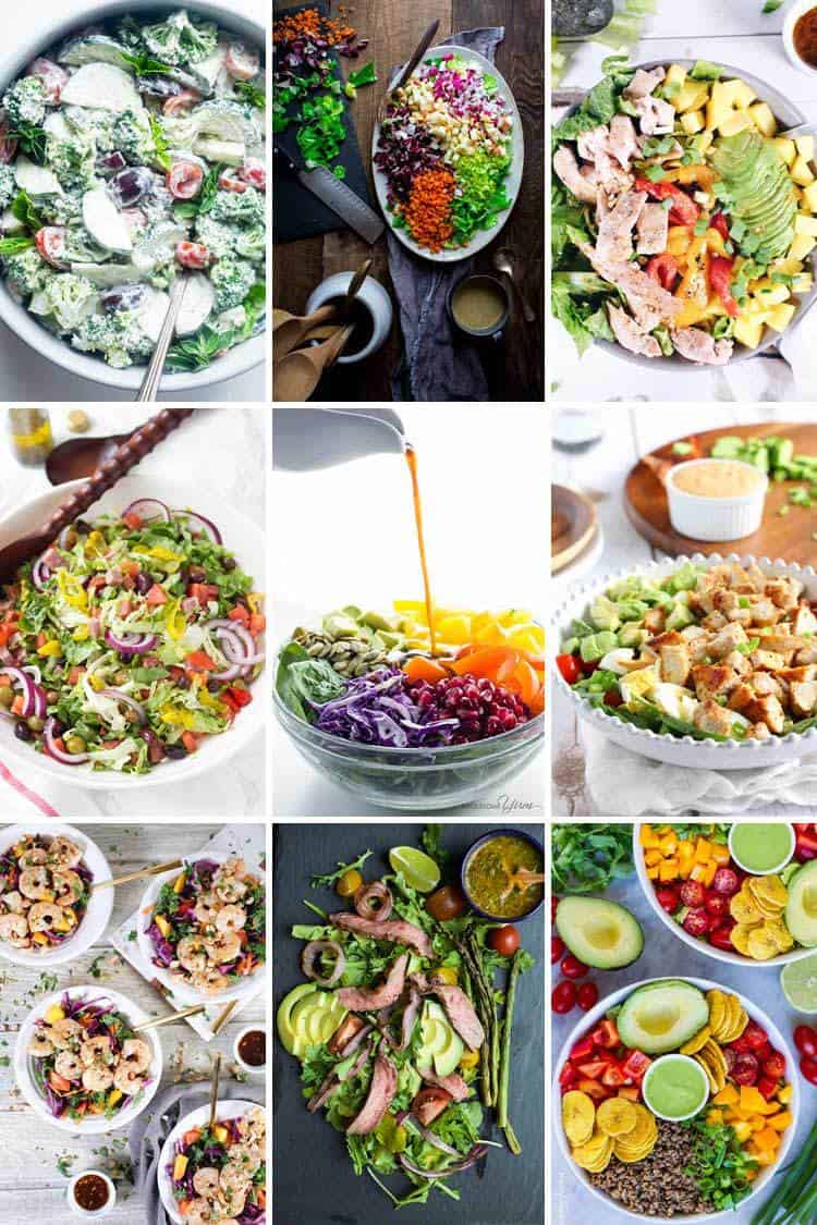 Stop getting bored and learn how to build the perfect salad. 6 easy steps to build endless variations of helathy salds with nutritious ingredients! Paleo, Gluten-Free, Dairy-Free and Whole30. | realsimplegood.com