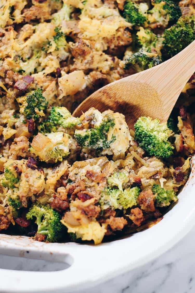 Creamy Bacon Chicken and Brussels Sprouts Skillet  Paleo   Whole30  - 19