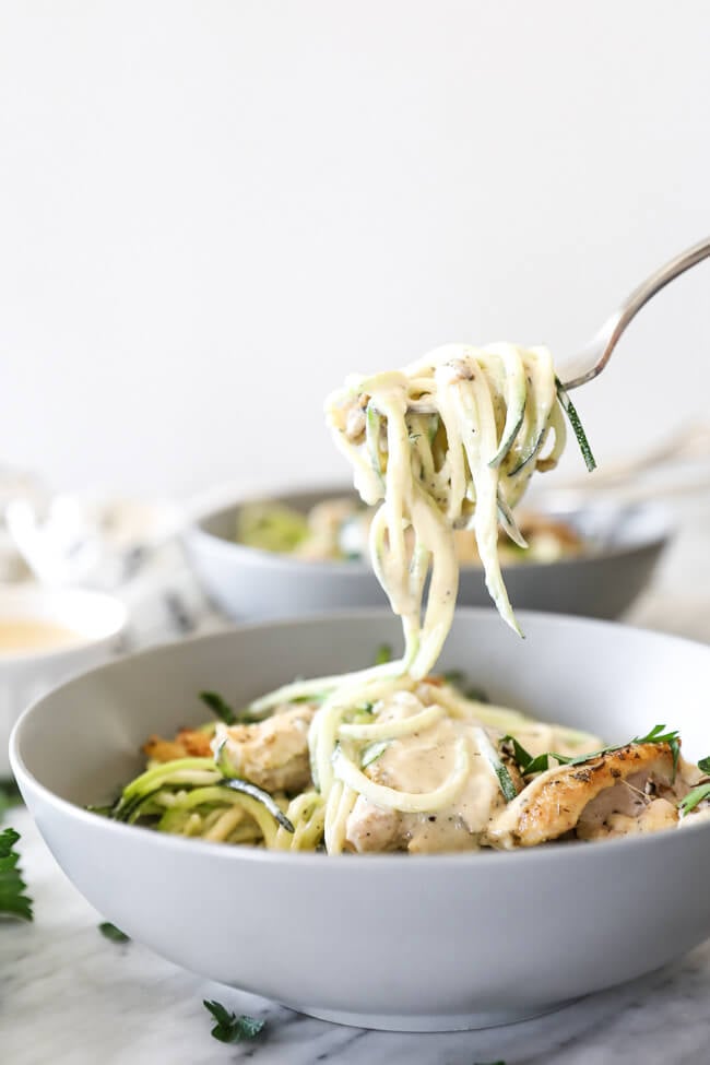 Creamy Chicken Alfredo  Paleo  Whole30   Dairy free  - 32