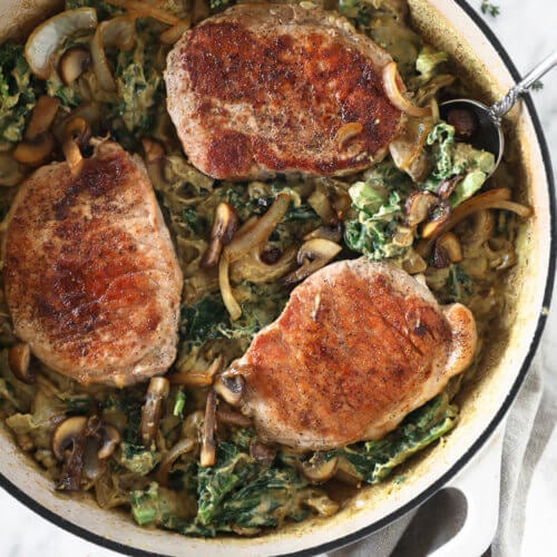 30-Minute Skillet Creamy Pork Chops (Dairy-Free) - Real Simple Good