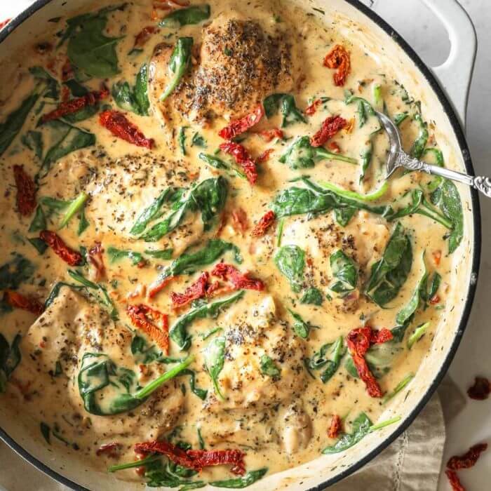 25-Minute Creamy Tuscan Chicken (No Dairy) - Real Simple Good