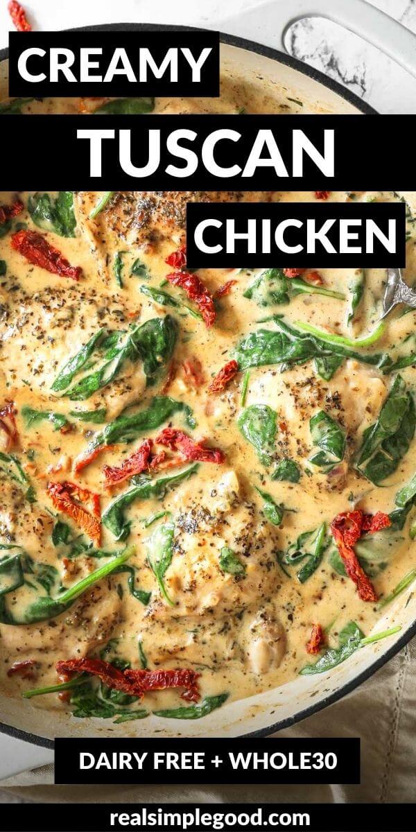 25 Minute Creamy Tuscan Chicken  No Dairy  - 51