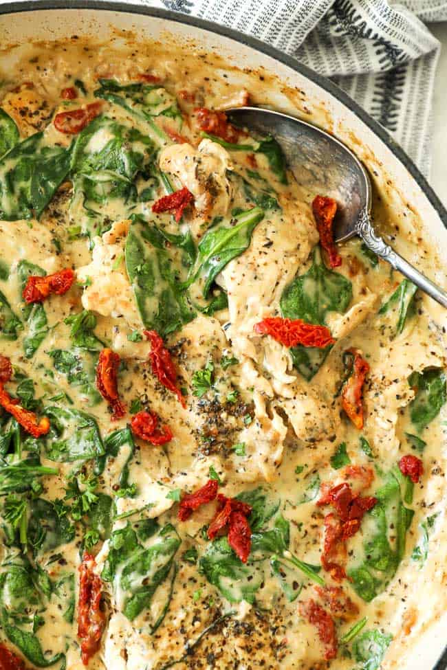 Creamy Tuscan Chicken Paleo Whole30 The Real Simple Good Life