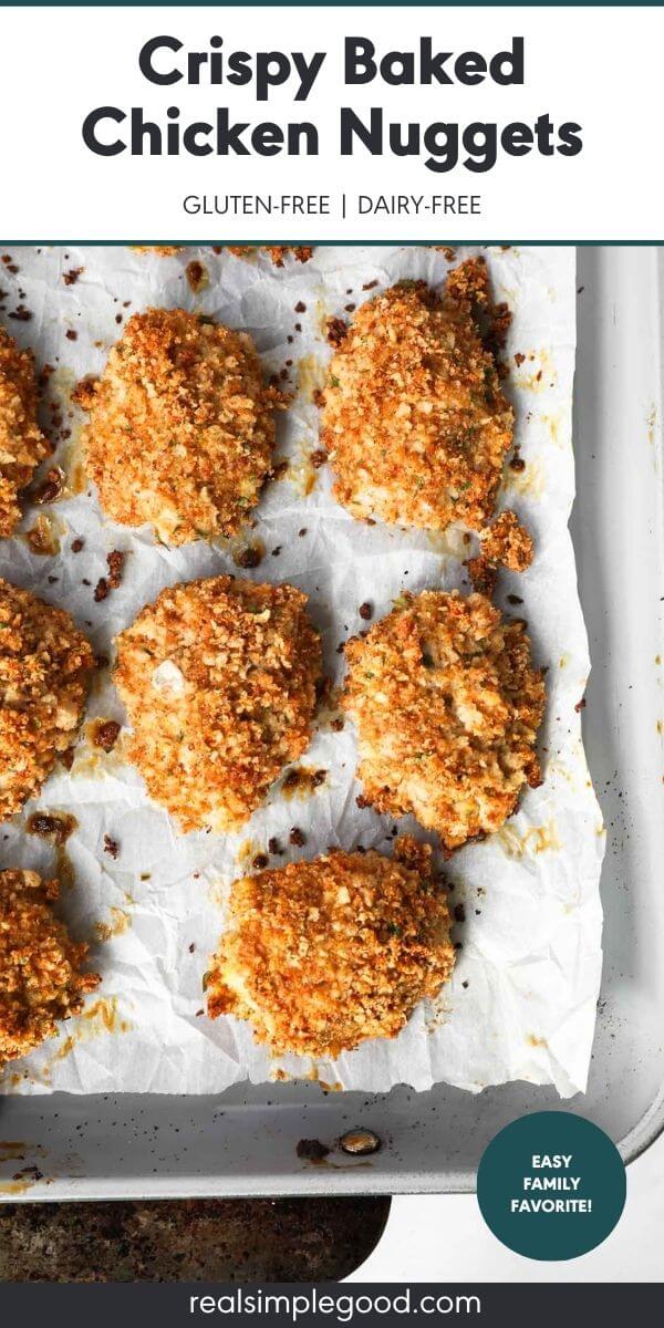Crispy Baked Homemade Chicken Nuggets With Ground Chicken
